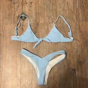 Blue bikini set